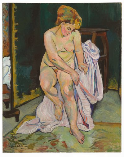 Naken med draperi av Suzanne Valadon