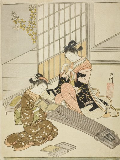 Nedstigande gäss från Koto-broarna av Suzuki Harunobu