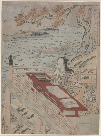 Fidelity (Shin), ca 1767 (träblock i färg) av Suzuki Harunobu