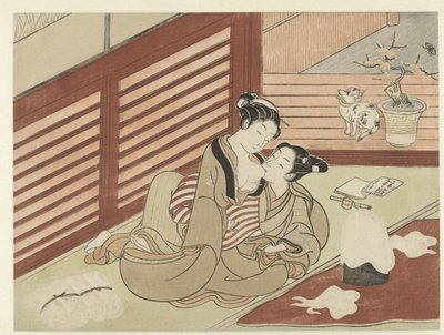 Kärlekspar av Suzuki Harunobu