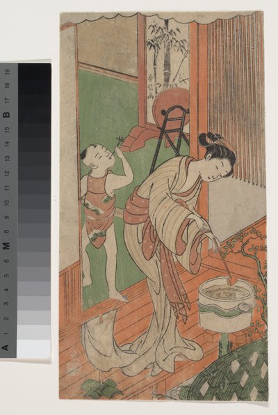 Auf der Veranda av Suzuki Harunobu