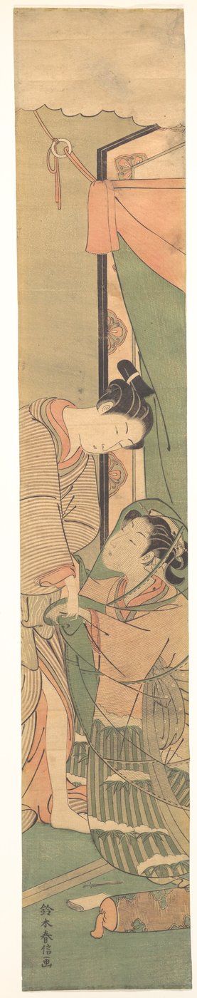 Trennung der Liebenden: Der Morgen danach av Suzuki Harunobu