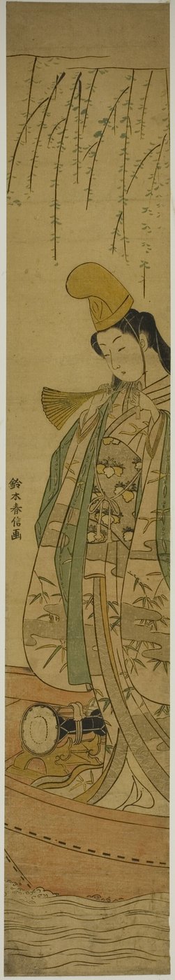 Hakubyo dansare S singel ginmedlem Asazuma boa av Suzuki Harunobu