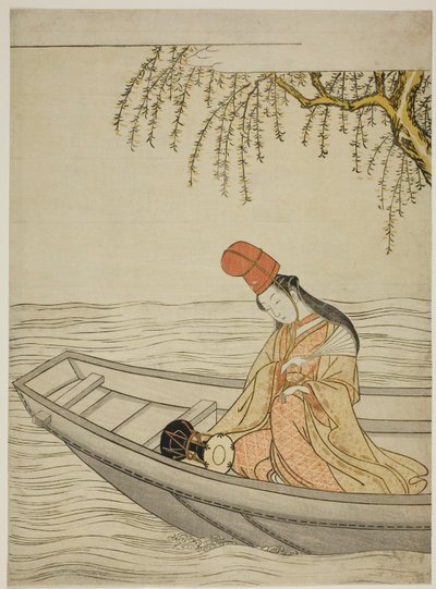 Hakubyo Dancer Member Asazuma Boa t av Suzuki Harunobu