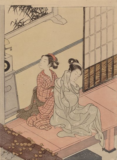 Utegångsförbudets timmar, ur serien Åtta salongsbilder av Suzuki Harunobu