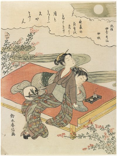 Den åttonde månaden, ca. 1768 av Suzuki Harunobu