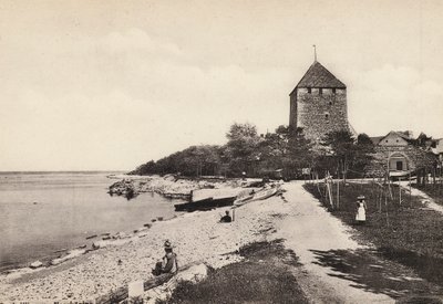Sverige / Sweden: Gotland, Wisby, Kruttornet (b/w photo) av Swedish Photographer