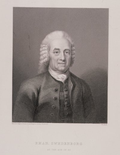 Emanuel Swedenborg (1688-1772) vid 80 års ålder, graverad av W. Holl, från World Religion, utgiven av A. Fullarton & Co. av Swedish School