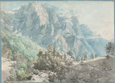 Glärnischmassivet i Schweiz av Swiss 18th Century