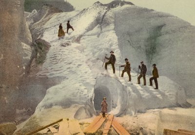 Bernese Oberland: Grindelwald, Nedre glaciären (färgad bild) av Swiss Photographer