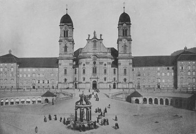 Einsiedeln, Facade du Couvent (s/v foto) av Swiss Photographer