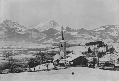 Le Moleson, vy tagen i Broc, Gruyere (s/v foto) av Swiss Photographer