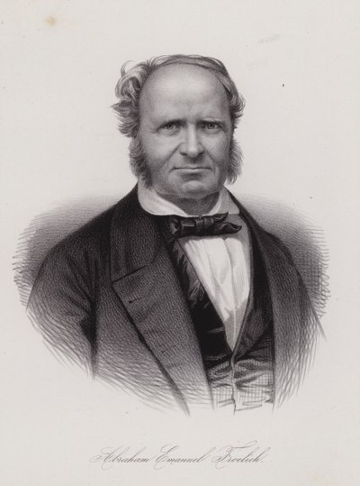 Abraham Emanuel Frohlich, schweizisk poet (gravyr) av Swiss School