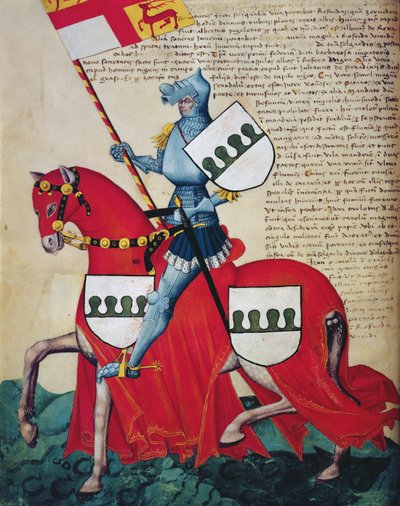 Carlotto Capodilista dei Transelgaldi (tempera på veläng) av Swiss School