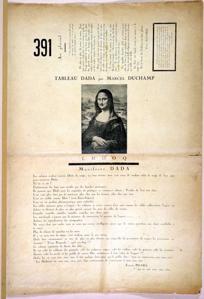 Dadarev bild 391, av. 8, fiske ch, februari 1919 av Swiss School