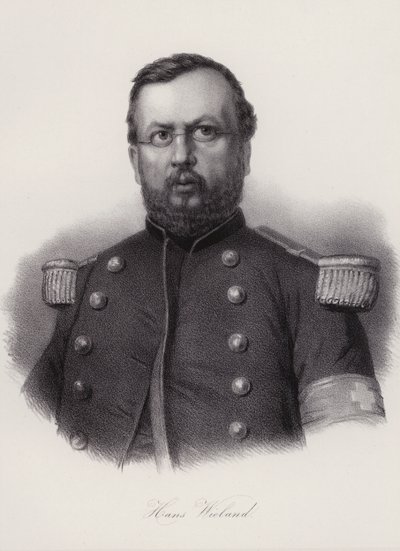 Hans Wieland, schweizisk soldat (gravyr) av Swiss School