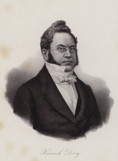 Heinrich Druey, schweizisk advokat, filosof och politiker (gravyr) av Swiss School