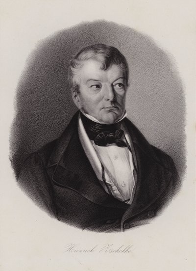 Heinrich Zschokke, schweizisk författare och reformator (gravyr) av Swiss School