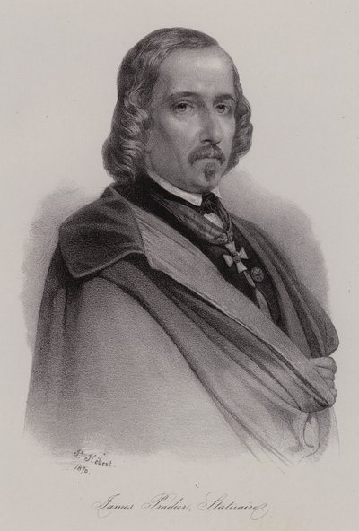 James Pradier, schweizisk född fransk skulptör (gravyr) av Swiss School
