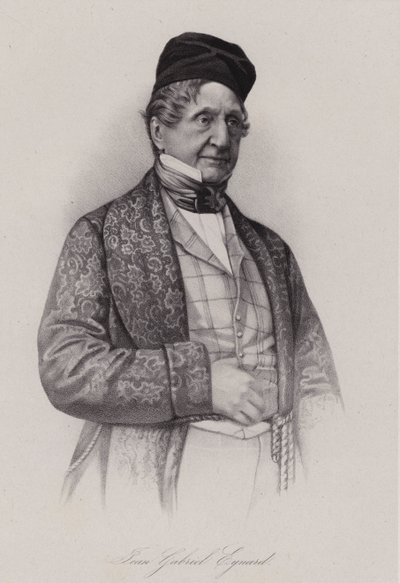 Jean-Gabriel Eynard, schweizisk bankir (gravyr) av Swiss School
