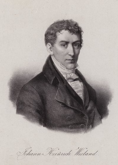 Johann Heinrich Wieland, schweizisk advokat och politiker i Helvetiska republiken (gravyr) av Swiss School