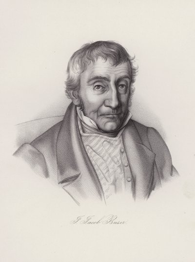 Johann Jakob Buser, schweizisk politiker (gravyr) av Swiss School