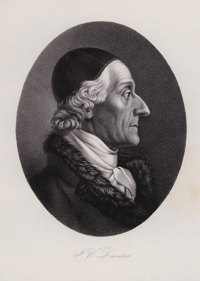 Johann Kaspar Lavater, schweizisk författare och fysiognost (gravyr) av Swiss School