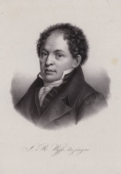 Johann Rudolf Wyss, schweizisk författare (gravyr) av Swiss School