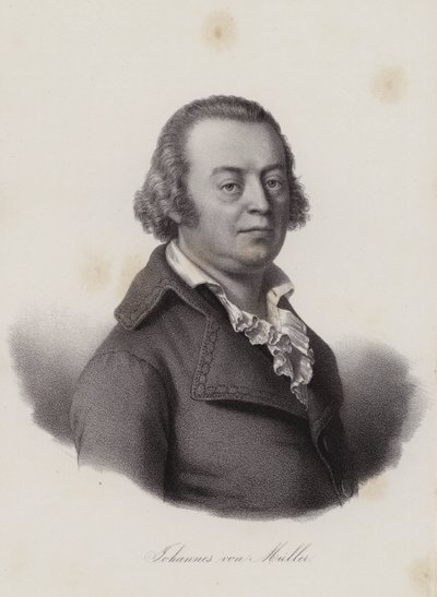 Johannes von Muller, schweizisk historiker (gravyr) av Swiss School