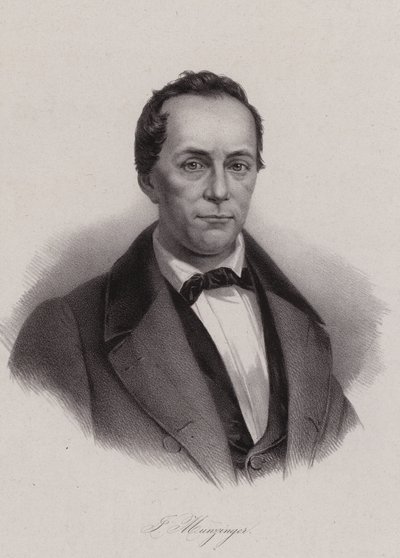 Josef Munzinger, schweizisk politiker (gravyr) av Swiss School