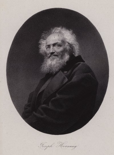 Joseph Hornung, schweizisk målare (gravyr) av Swiss School