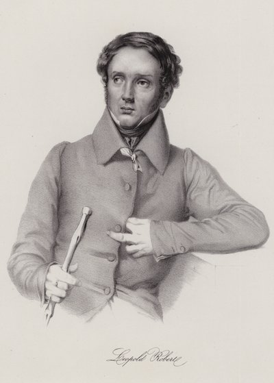 Louis Leopold Robert, schweizisk målare (gravyr) av Swiss School