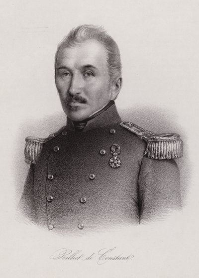 Louis Rilliet av Constant, löjtnant i den franska armén och politiker i Schweiz (gravyr) av Swiss School