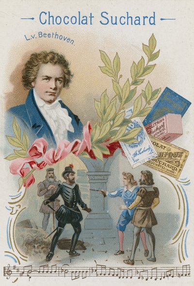 Ludwig van Beethoven, tysk kompositör och pianist av Swiss School