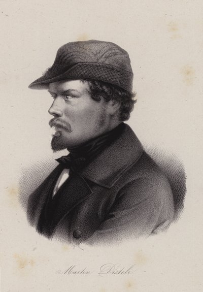 Martin Disteli, schweizisk målare (gravyr) av Swiss School