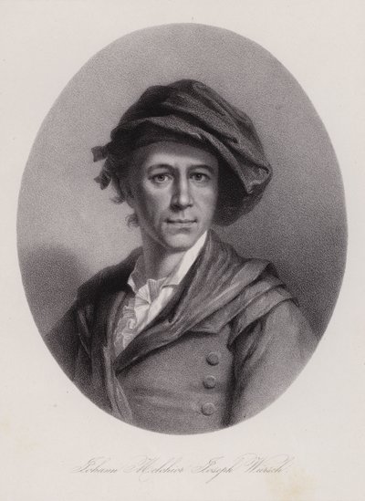 Melchior Wyrsch, schweizisk konstnär (gravyr) av Swiss School