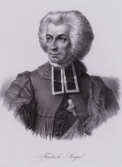 Niklaus Friedrich von Steiger, schweizisk politiker (gravyr) av Swiss School
