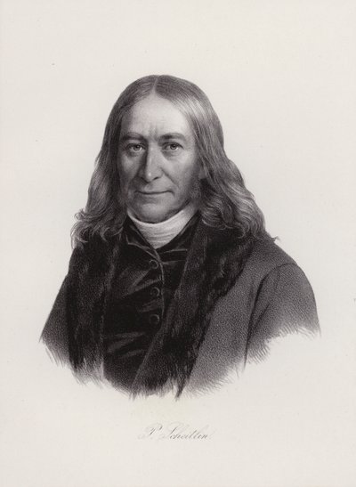 Peter Scheitlin, schweizisk pastor och lärare (gravyr) av Swiss School