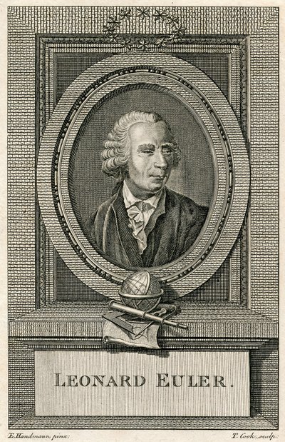 Porträtt av Leonard Euler av Swiss School