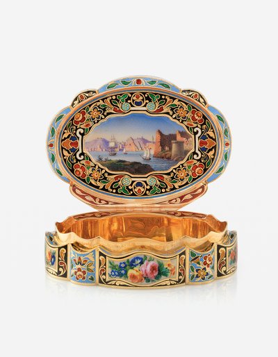 Presentation snusdosa för den östra marknaden, Genève, ca 1830 av Swiss School