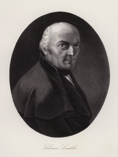Salomon Landolt, schweizisk politiker (gravyr) av Swiss School