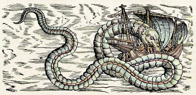 Sjöodjur, illustration från "Historiae Animalium" av Conrad Gesner av Swiss School