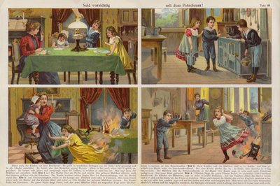 Var försiktig när du använder petroleum (chromolitho) av Swiss School