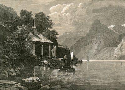 Tells Chapel on the Tellenplatte, Bay of Uri av Swiss School