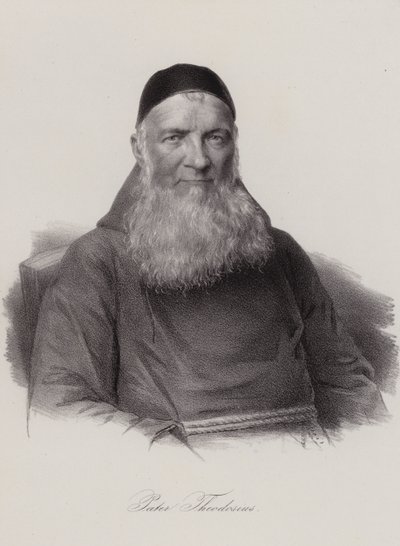 Theodosius Florentini, schweizisk präst och social reformator (gravyr) av Swiss School
