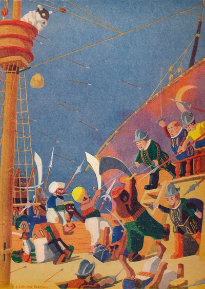 "Kampan med korsarerna", 1937 av Sydney George Hulme Beaman