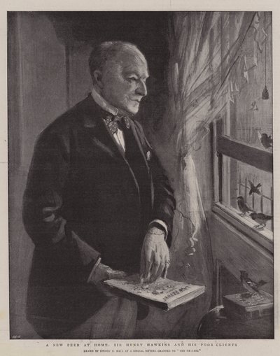 En ny kamrat hemma, Sir Henry Hawkins och hans fattiga klienter av Sydney Prior Hall