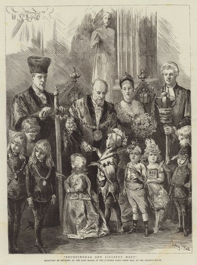 Brobdingnag och Lilliput möts av Sydney Prior Hall