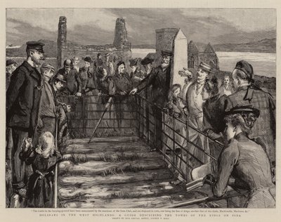 Semester i West Highlands, en guide som beskriver kungagravarna på Iona av Sydney Prior Hall