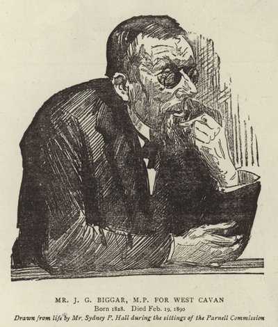 Mr J G Biggar, MP för West Cavan av Sydney Prior Hall